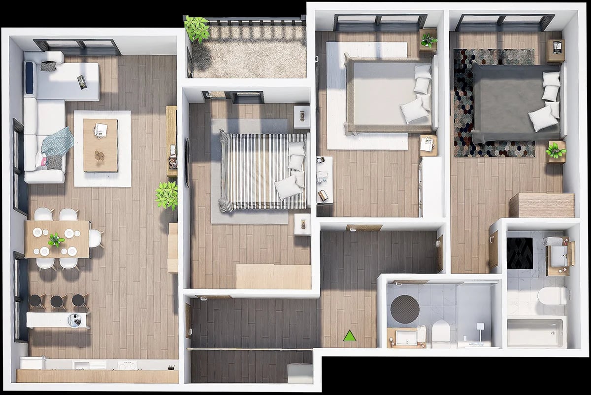 Апартамент Б12